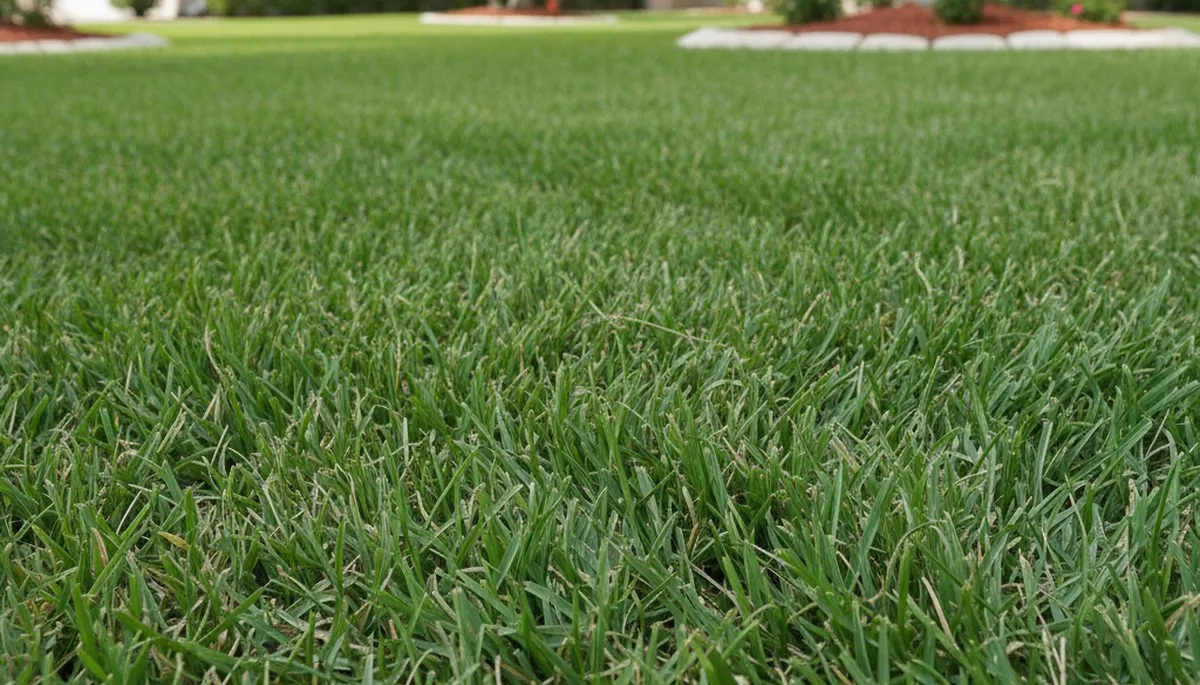 Close-up of perfectly mowed grass showing expert lawn care quality in New Port Richey, FL