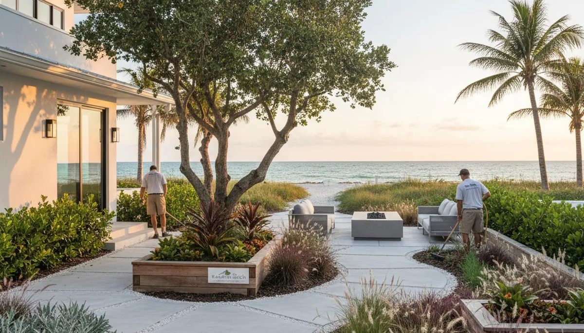 Landscaping service in New Port Richey, FL for lawn care, maintenance, and outdoor property cleanup