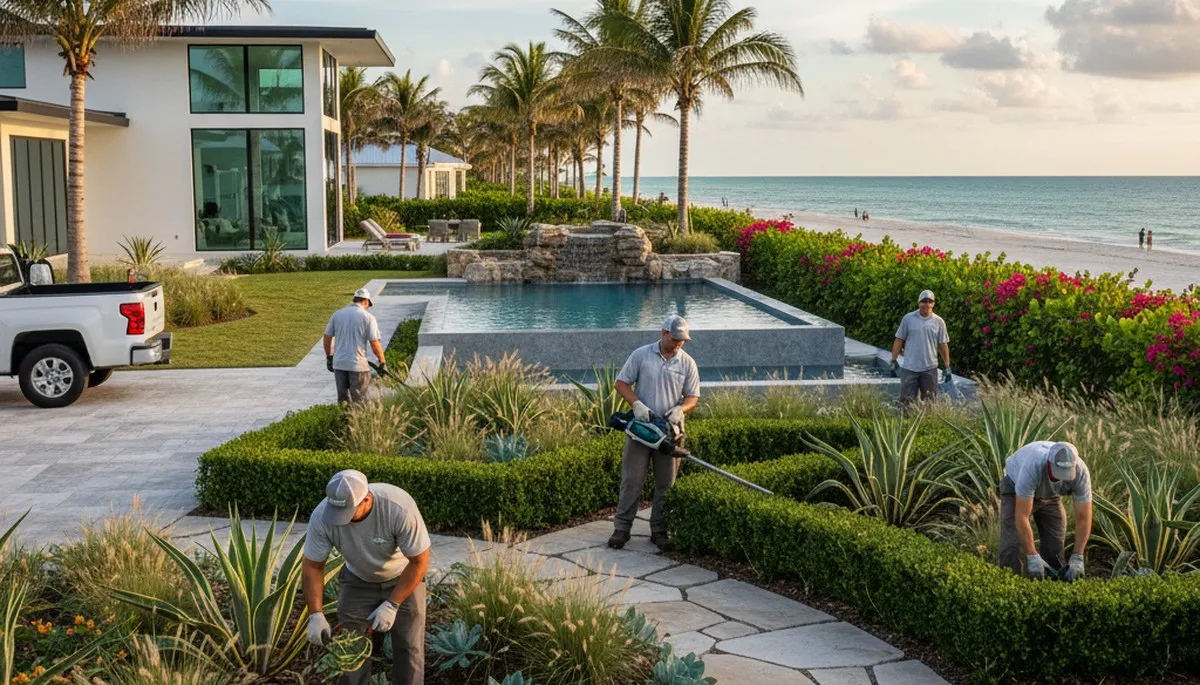 Landscaping service in New Port Richey, FL for lawn care and yard maintenance