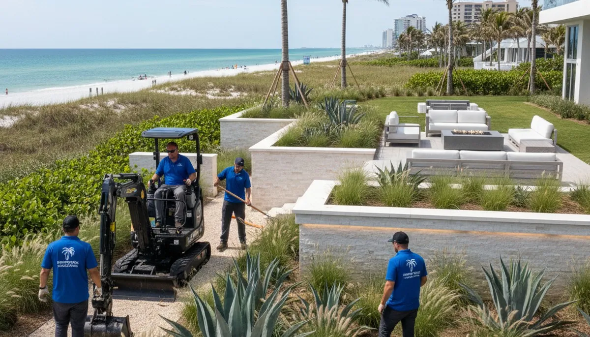 Landscape maintenance service in New Port Richey, FL for a clean, professional yard