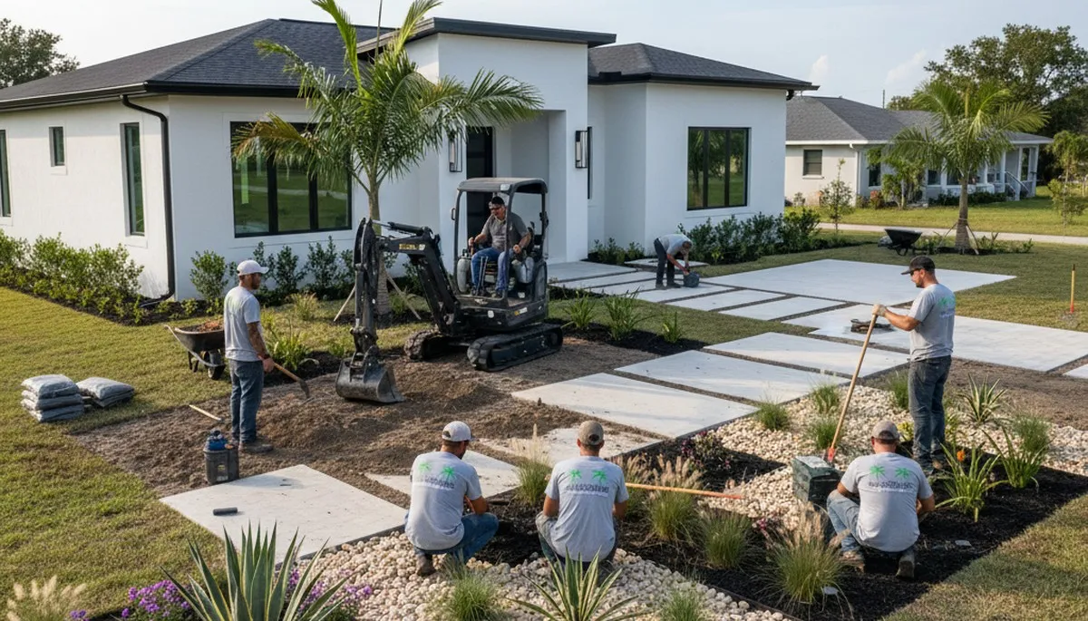 Landscaping services in New Port Richey, FL for lawn care, maintenance, and yard cleanup