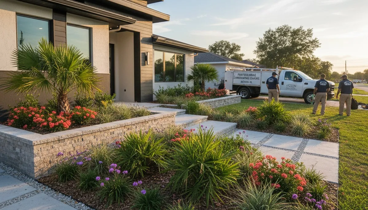 Landscaping services in New Port Richey, FL for lawn care and yard maintenance