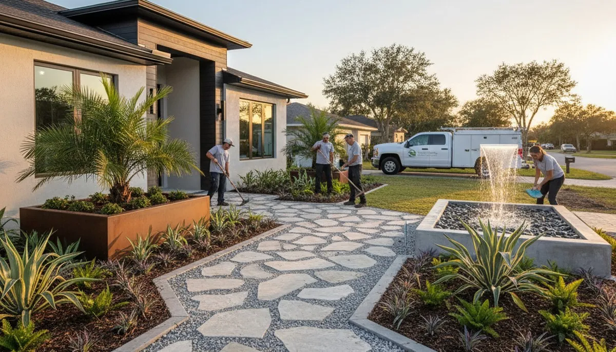 Landscaping service in New Port Richey, FL for lawn care and yard maintenance