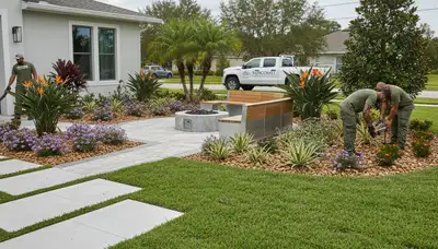 Landscaping services in New Port Richey, FL for lawn care and yard maintenance