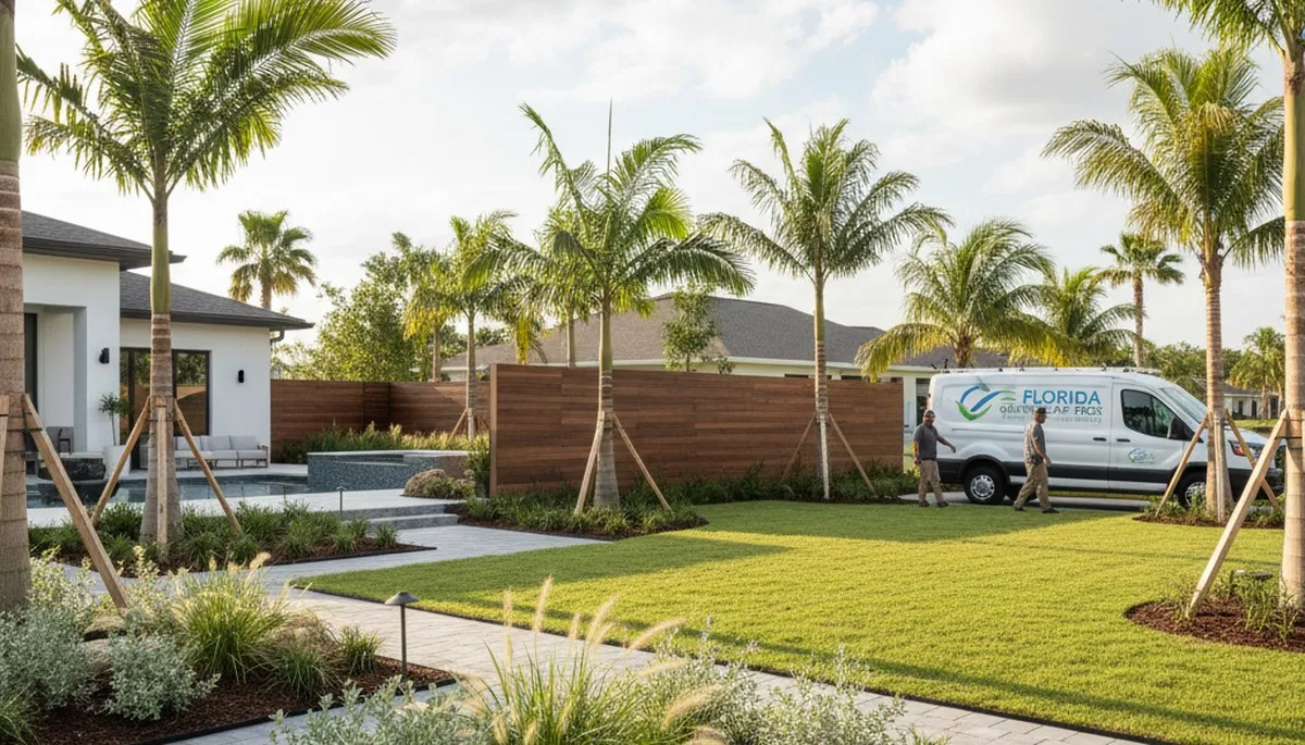 Professional landscaping services in New Port Richey, FL for residential lawn care and yard maintenance