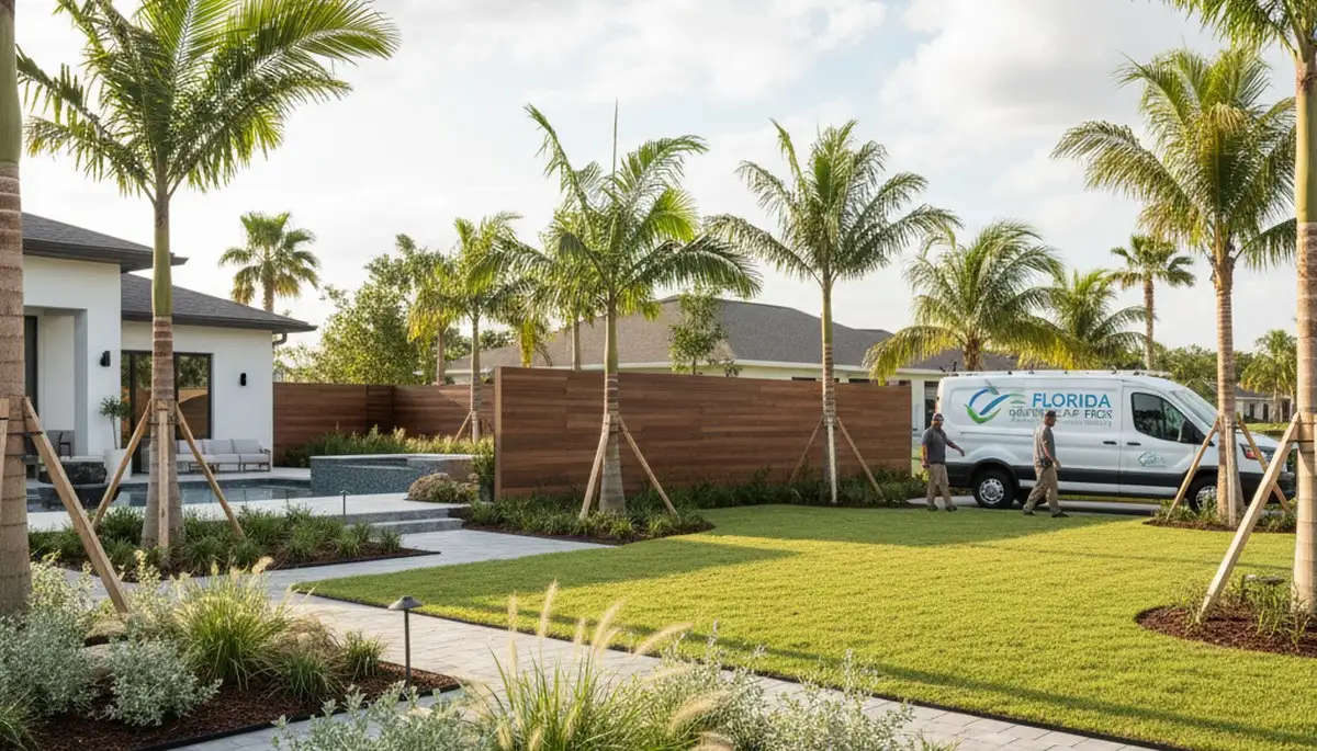 Professional landscaping services in New Port Richey, FL for residential lawn care and yard maintenance