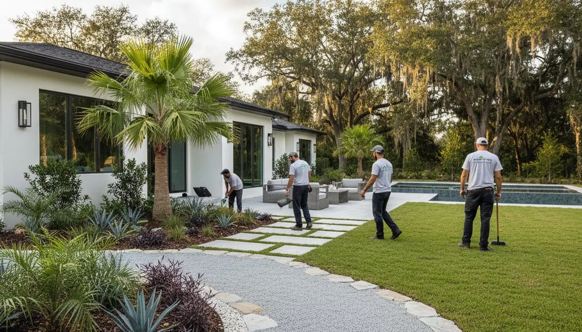 Landscaping service in New Port Richey, FL for lawn care and yard maintenance