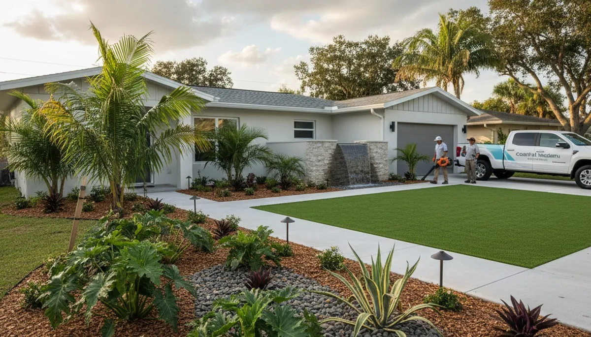 Landscaping service in New Port Richey, FL for lawn care and yard maintenance