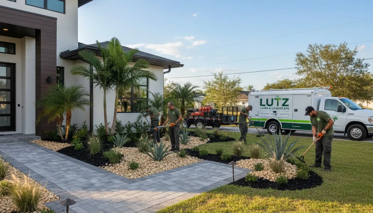 Landscaping services in New Port Richey, FL for residential lawn care and yard maintenance