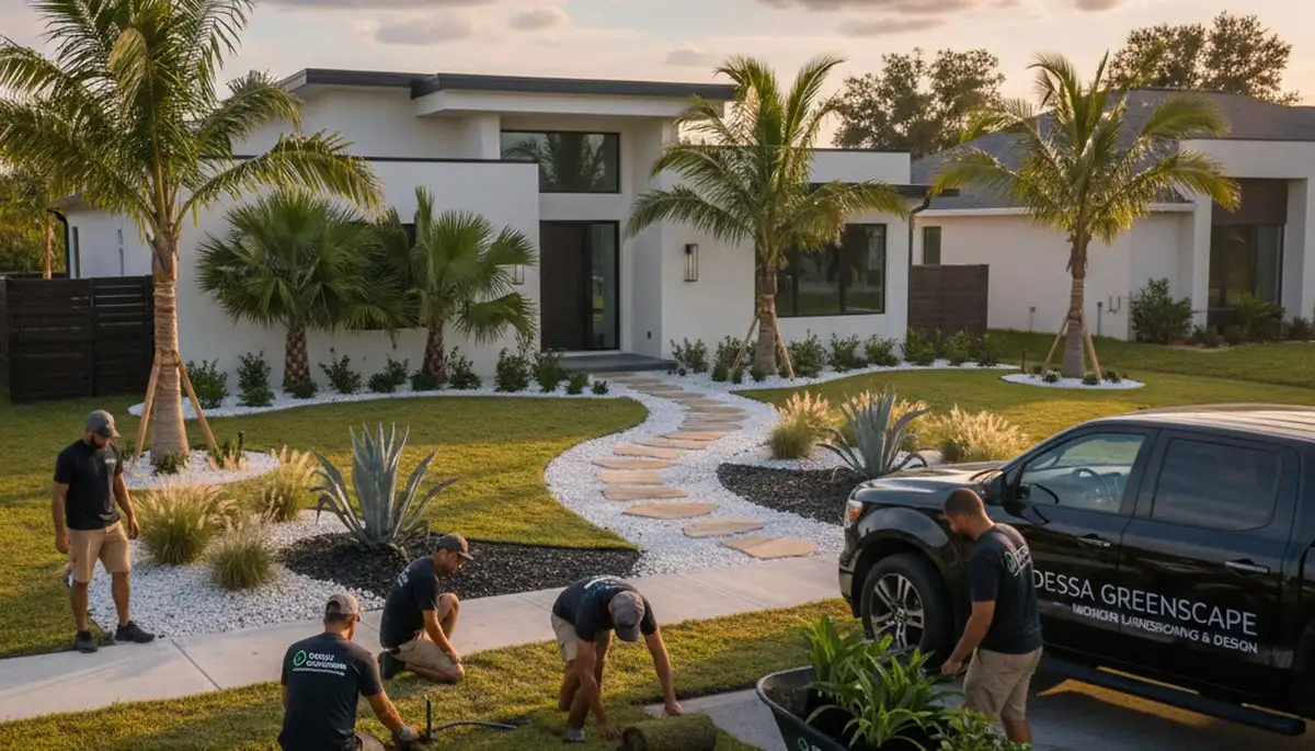 Landscaping services in New Port Richey, FL for lawn care and yard maintenance