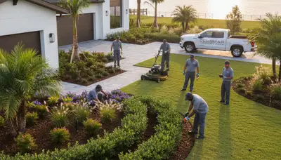 Landscaping services in New Port Richey, FL for professional lawn care and yard maintenance