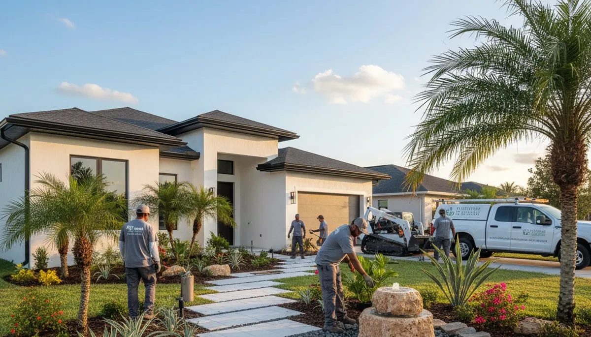 Landscaping services in New Port Richey, FL for lawn care and yard maintenance