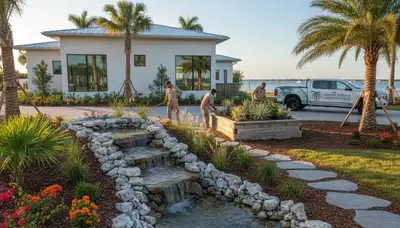 Landscaping service in New Port Richey, FL for lawn care and yard maintenance