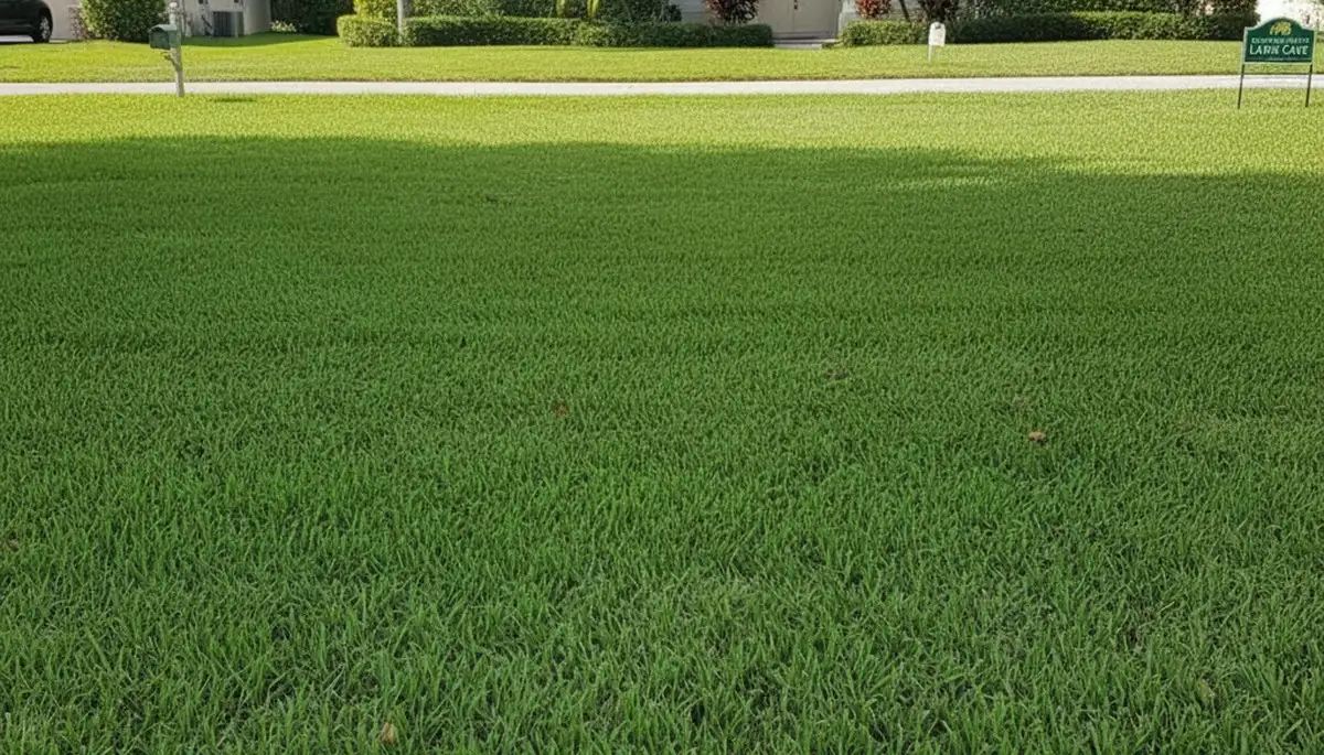 Lush green lawn after professional lawn care service in New Port Richey, FL by Chop Chop Landscaping